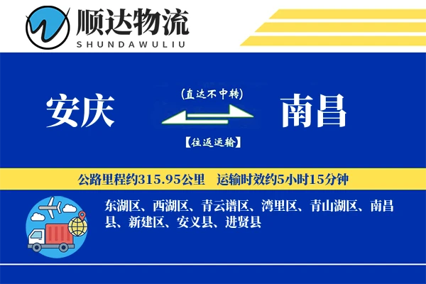安庆到南昌物流公司-小件物流专线「透明计费」