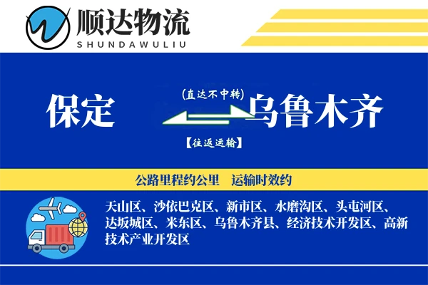 保定到乌鲁木齐物流公司