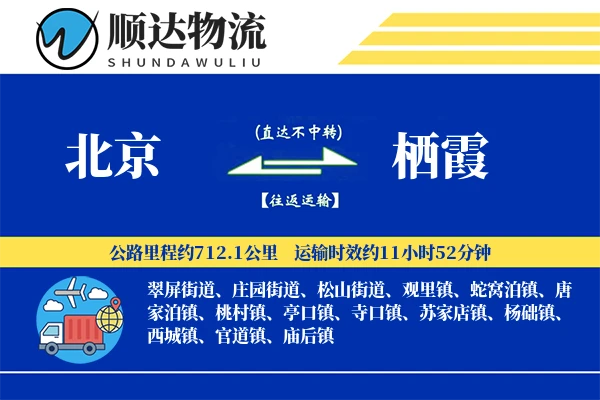 北京到栖霞物流公司