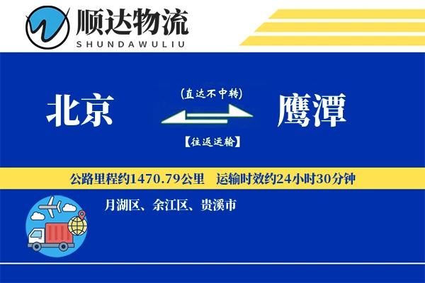 北京到鹰潭物流公司