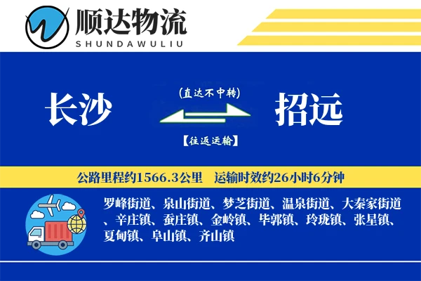 长沙到招远物流公司