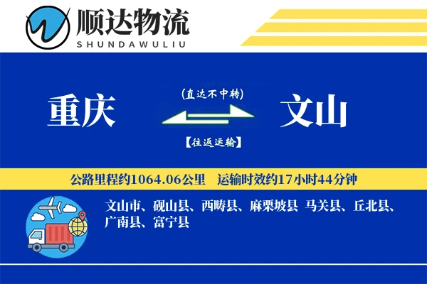 重庆到文山物流公司