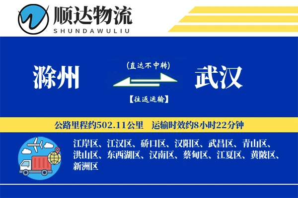 滁州到武汉物流公司