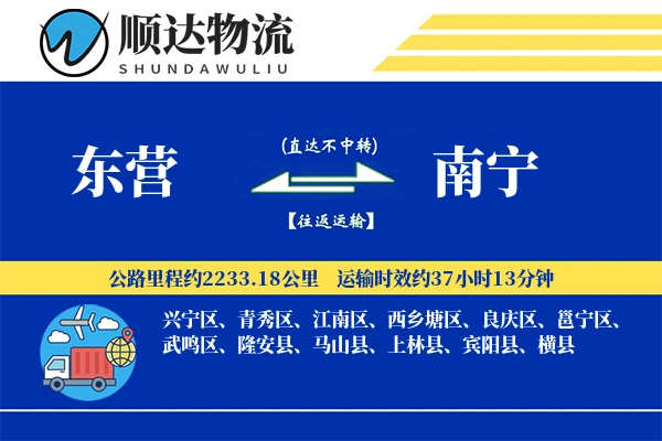 东营到南宁物流公司-仓储运输专线「跨境物流」