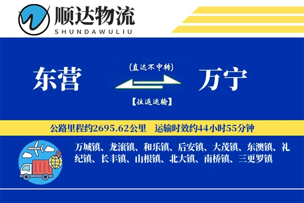 东营到万宁物流公司