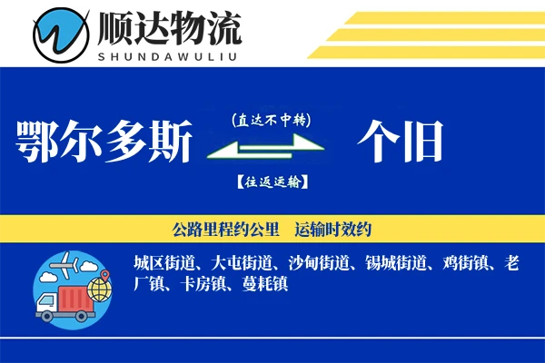 鄂尔多斯到个旧物流公司