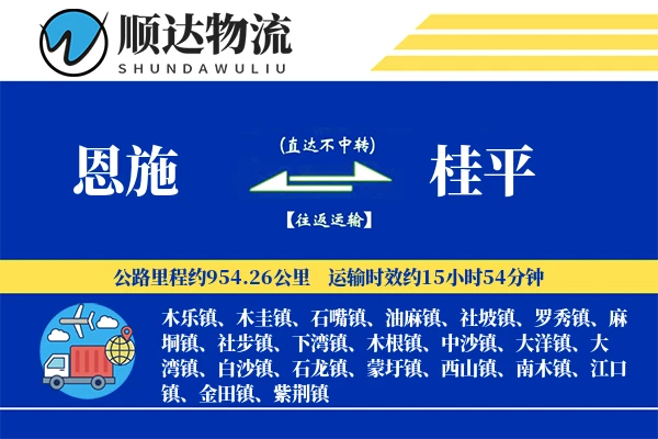 恩施到桂平物流公司-仓储运输专线「机动性强」