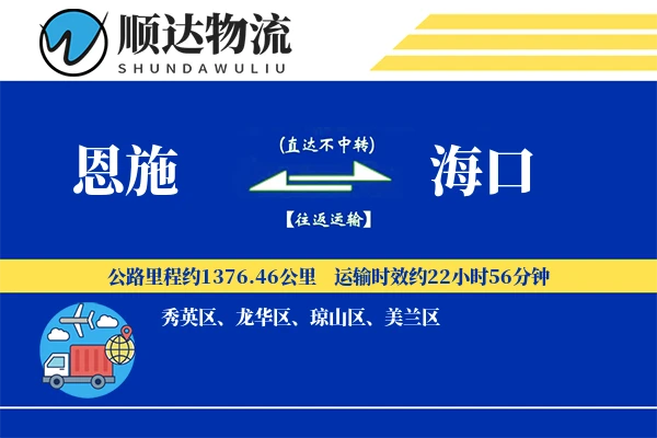 恩施到海口物流公司-同城运输专线「夜间配送」