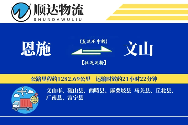 恩施到文山物流公司-包装运输专线「数据驱动」
