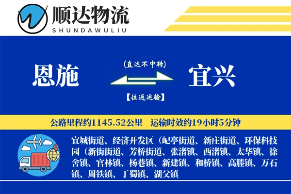 恩施到宜兴物流公司-冷链物流专线「增值服务」