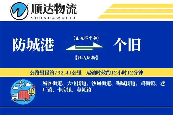 防城港到个旧物流公司-设备物流专线「打包服务」