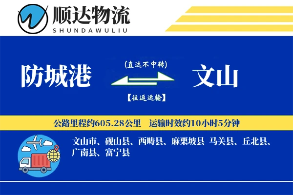 防城港到文山物流公司