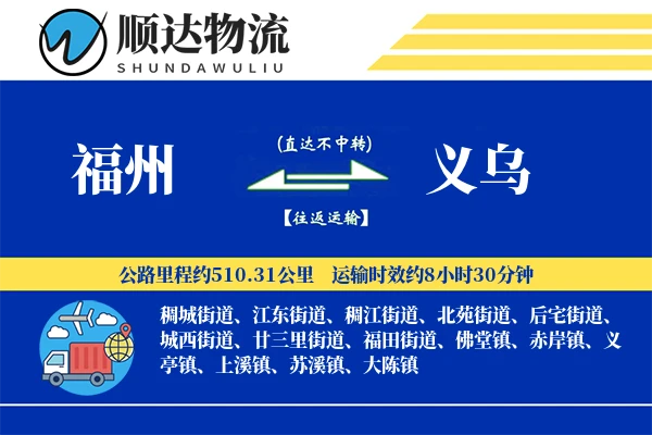 福州到义乌物流公司