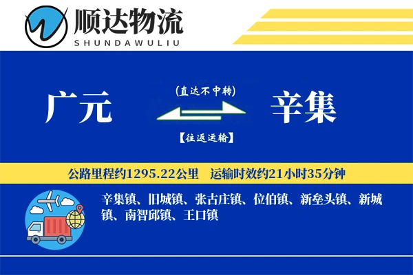 广元到辛集物流公司
