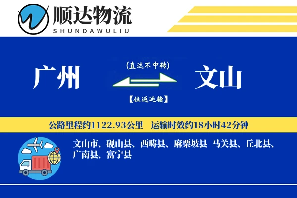 广州到文山物流公司
