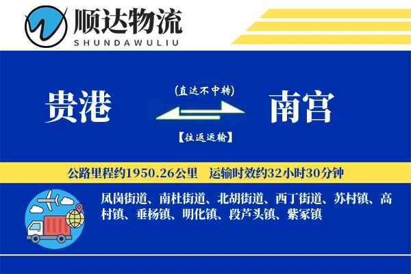 贵港到南宫物流公司-包车货运专线「限时达服务」