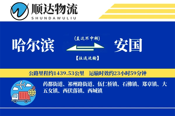 哈尔滨到安国物流公司