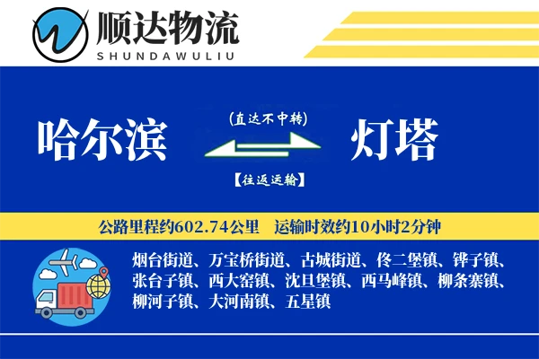 哈尔滨到灯塔物流公司