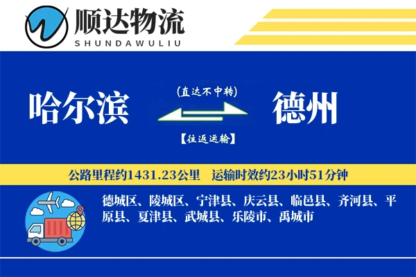 哈尔滨到德州物流公司