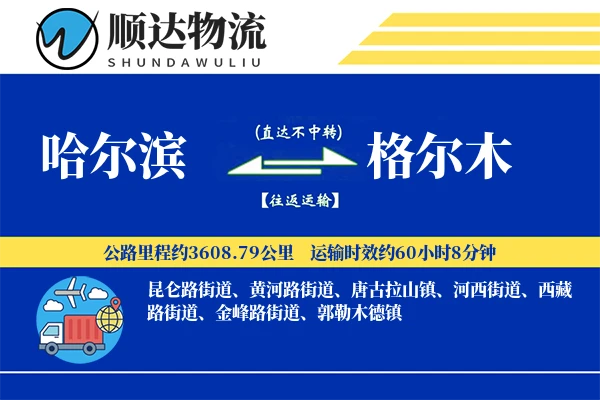 哈尔滨到格尔木物流公司