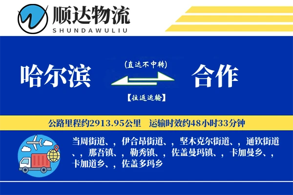 哈尔滨到合作物流公司