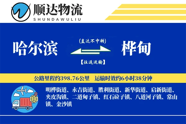 哈尔滨到桦甸物流公司