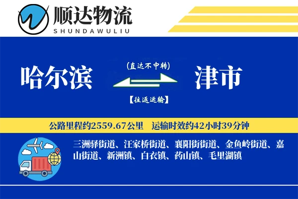 哈尔滨到津市物流公司