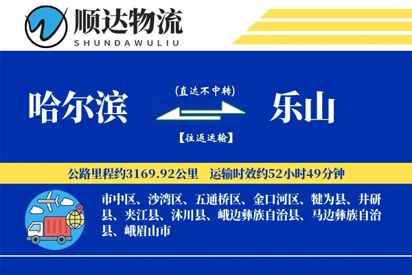 哈尔滨到乐山物流公司