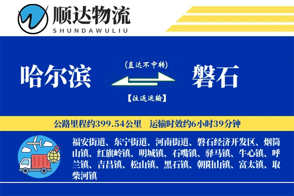 哈尔滨到磐石物流公司