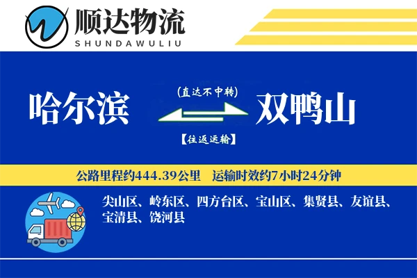 哈尔滨到双鸭山物流公司