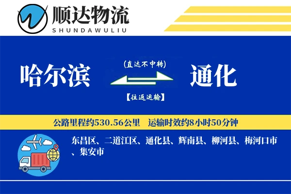 哈尔滨到通化物流公司