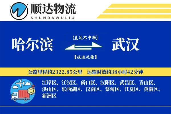 哈尔滨到武汉物流公司