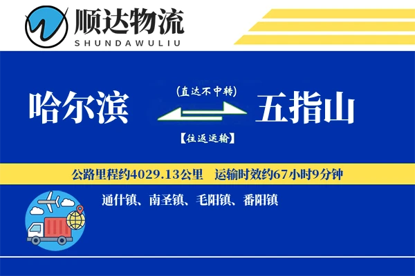 哈尔滨到五指山物流公司