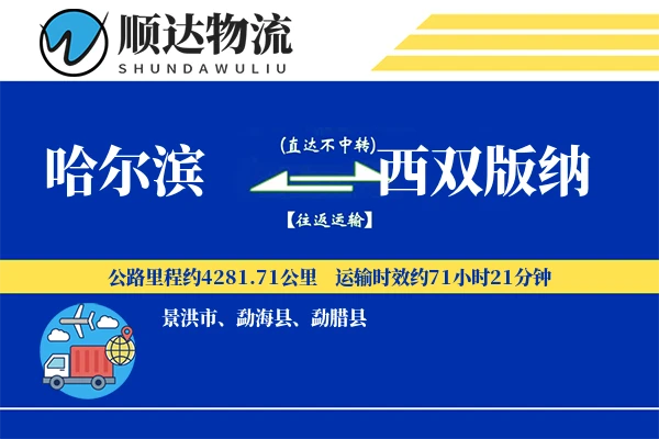 哈尔滨到西双版纳物流公司