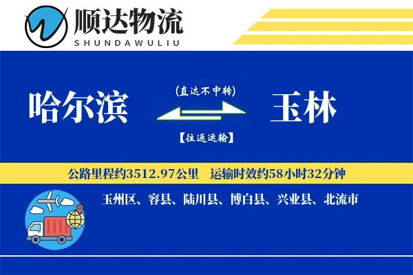 哈尔滨到玉林物流公司