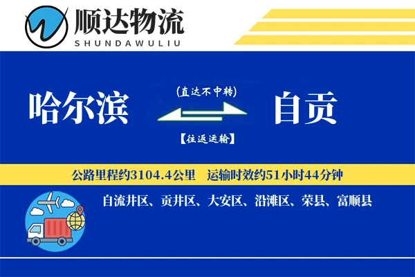 哈尔滨到自贡物流公司
