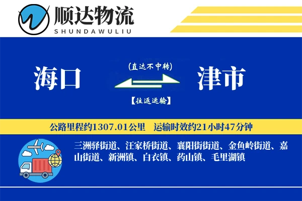 海口到津市物流公司