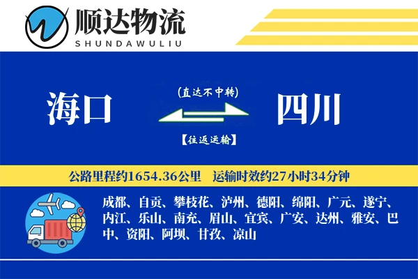 海口到四川物流公司-大件货运专线「项目物流」