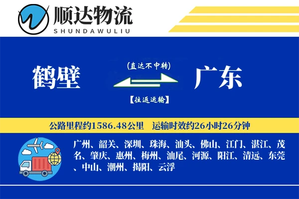 鹤壁到广东物流公司