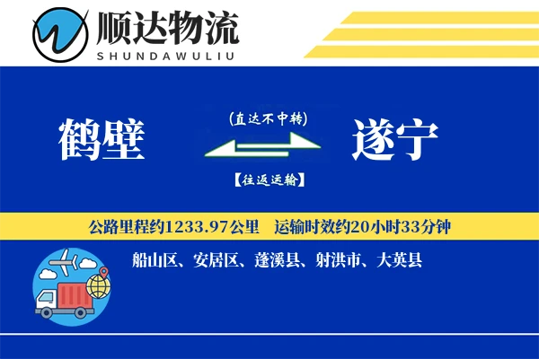 鹤壁到遂宁物流公司