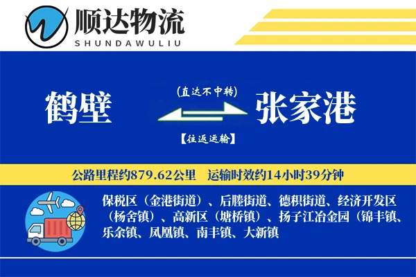 鹤壁到张家港物流公司