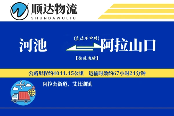 河池到阿拉山口物流公司