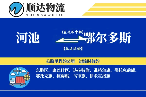 河池到鄂尔多斯物流公司