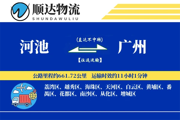 河池到广州物流公司