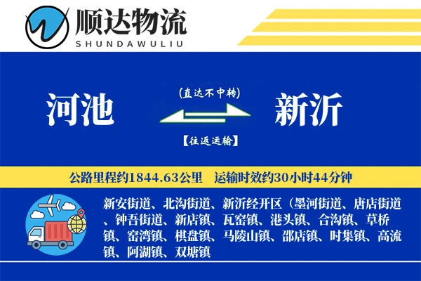 河池到新沂物流公司