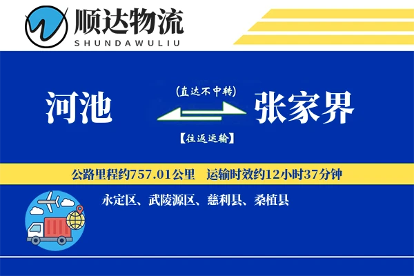 河池到张家界物流公司