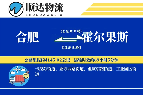 合肥到霍尔果斯物流公司-包装物流专线「极速送达」