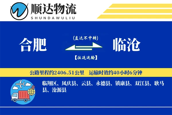 合肥到临沧物流公司