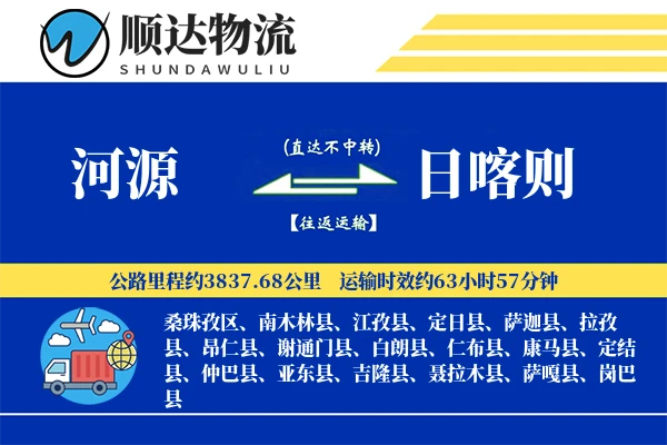 河源到日喀则物流公司