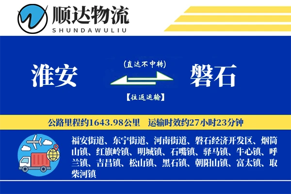 淮安到磐石物流公司